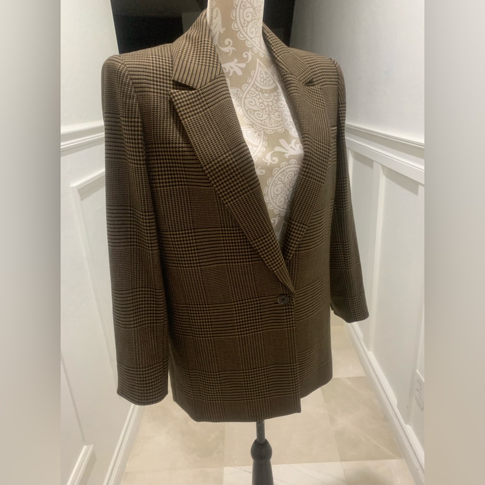 Alice and Olivia Colley Strong Shoulder Blazer Size 4 - Picture 8 of 12
